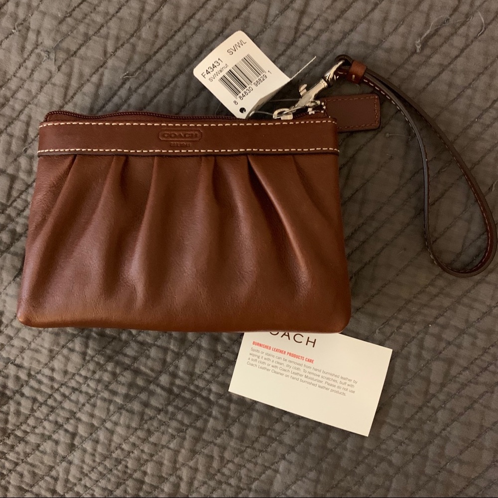 Chestnut Coach Wristlet